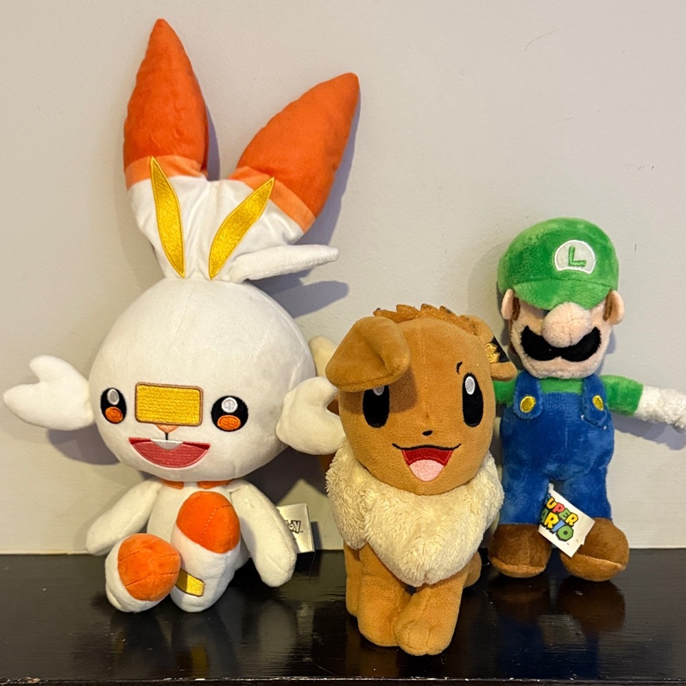 Pokémon Plush Toy Set - Orange, Brown, Green